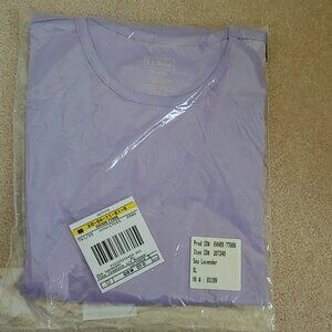 L.L. Bean Pima Crewneck Long Sleeve Misses' XL Sea Lavender